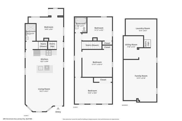 299 CLAREMONT AVE, Jc, West Bergen, NJ 07305