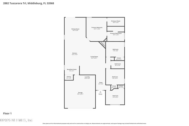 2882 TUSCARORA Trail, Middleburg, FL 32068