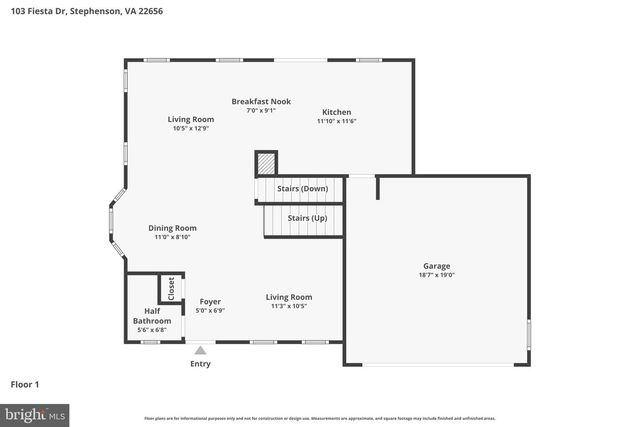 103 FIESTA DR, Stephenson, VA 22656