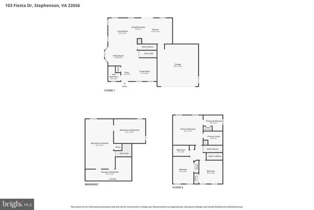 103 FIESTA DR, Stephenson, VA 22656