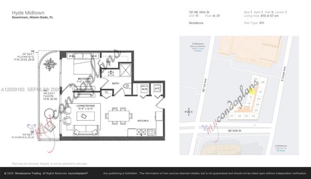 121 NE 34th St 1211, Miami, FL 33137