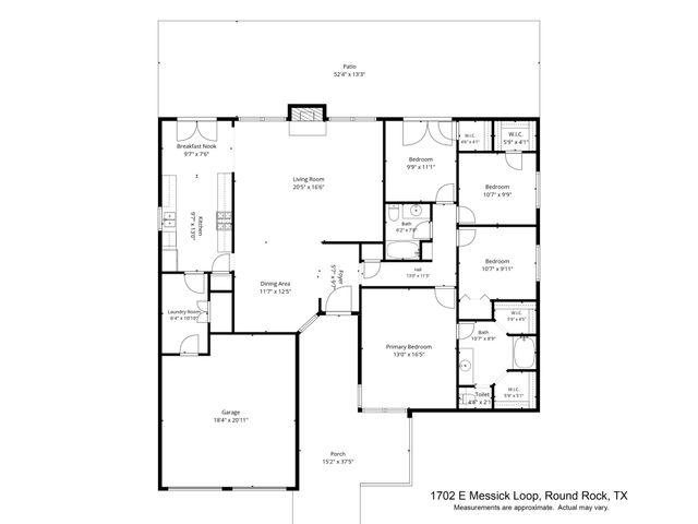 1702 E Messick LOOP, Round Rock, TX 78681