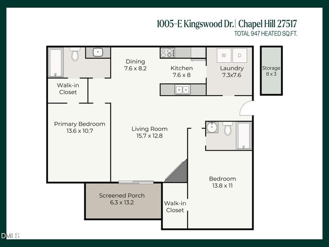 1005 Kingswood Drive E, Chapel Hill, NC 27517