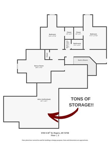 5703 S 45th Street, Rogers, AR 72758