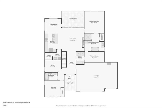 2604 NE Crestview Street, Blue Springs, MO 64029