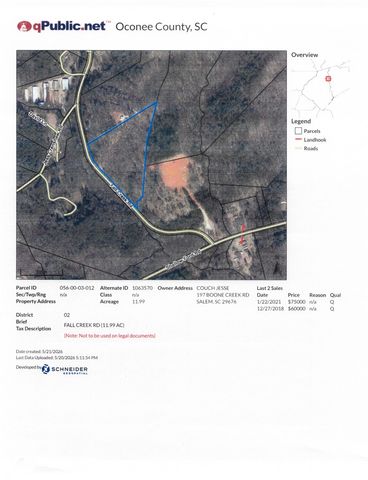 00 Fall Creek Road, Salem, SC 29676