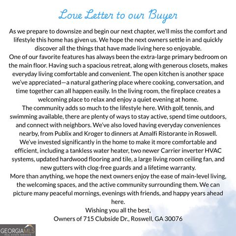 715 Clubside Drive, Roswell, GA 30076