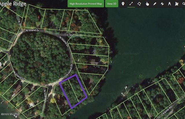 8670 N Island Drive Lot 32 and 33, Canadian Lakes, MI 49346