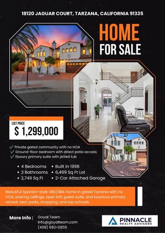 18120 Jaguar Court, Tarzana (los Angeles), CA 91335