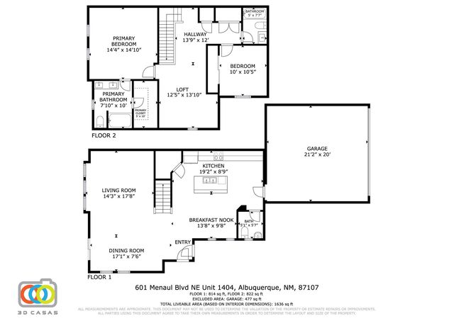 601 Menaul Boulevard NE UNIT 1404, Albuquerque, NM 87107