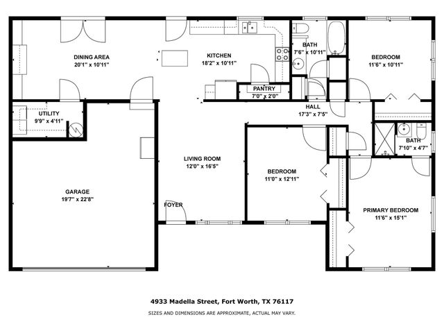 4933 Madella Street, Haltom City, TX 76117