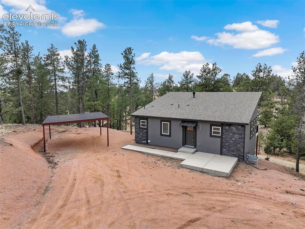 1328 N Mountain Estates Road, Florissant, CO 80816 — exterior