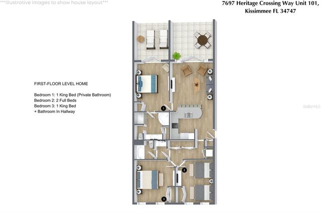 7697 HERITAGE CROSSING WAY 101, Reunion, FL 34747