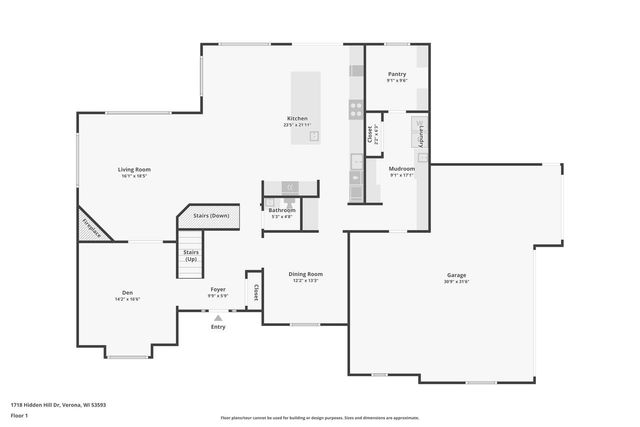 1718 Hidden Hill Drive, Verona, WI 53593