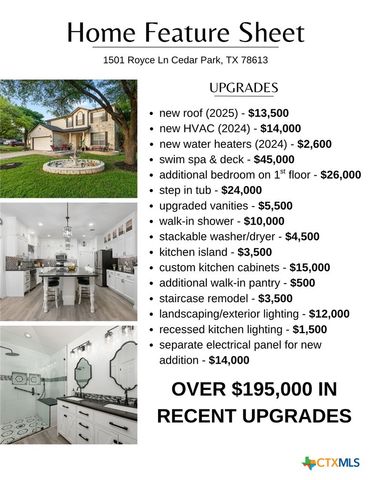 1501 Royce Lane, Cedar Park, TX 78613
