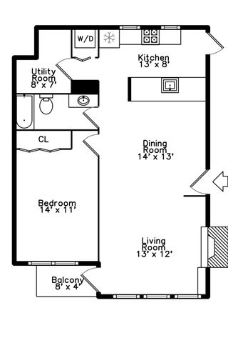 1205 N Orleans Avenue 203, Chicago, IL 60610