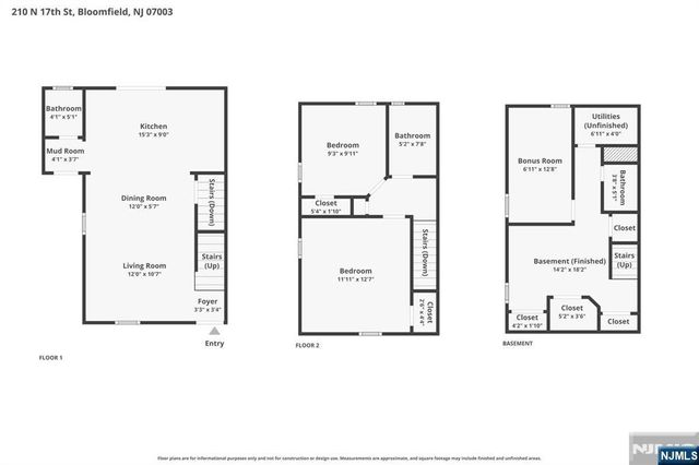 210 17th Street, Bloomfield, NJ 07003