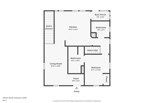 1525 Burr Oak Road, Homewood, IL 60430