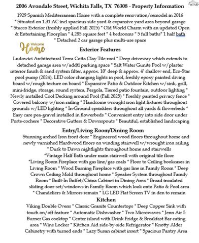 2006 AVONDALE STREET, Wichita Falls, TX 76308