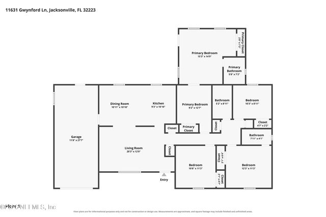 11631 GWYNFORD Lane, Jacksonville, FL 32223