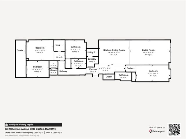 303 Columbus Avenue 306, Boston, MA 02116