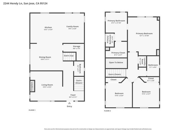 2244 Hendy Lane, San Jose, CA 95124