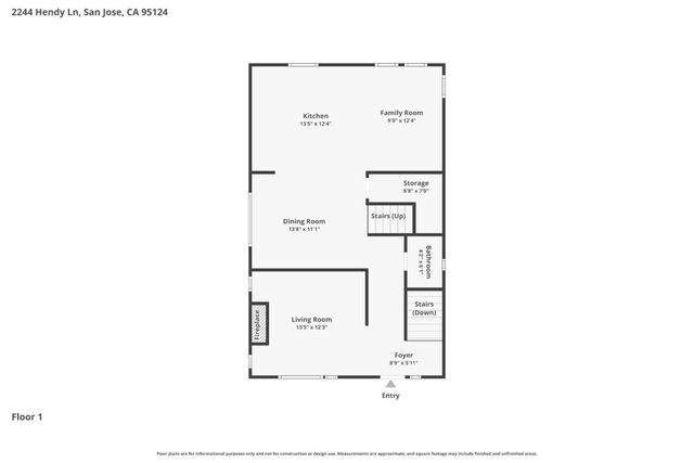 2244 Hendy Lane, San Jose, CA 95124