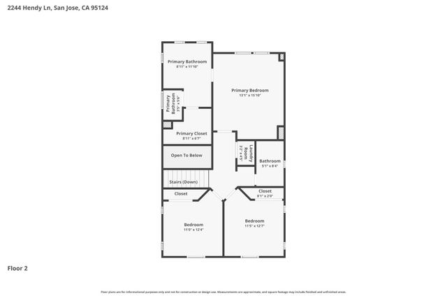 2244 Hendy Lane, San Jose, CA 95124