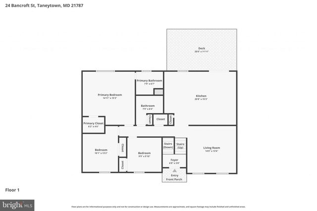 24 BANCROFT ST, Taneytown, MD 21787