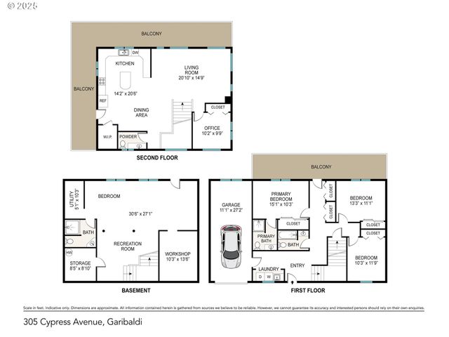 305 CYPRESS Ave, Garibaldi, OR 97118