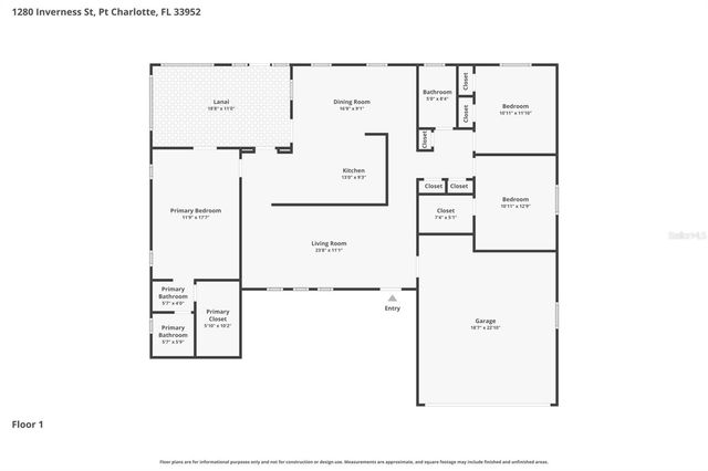 1280 INVERNESS STREET, Port Charlotte, FL 33952