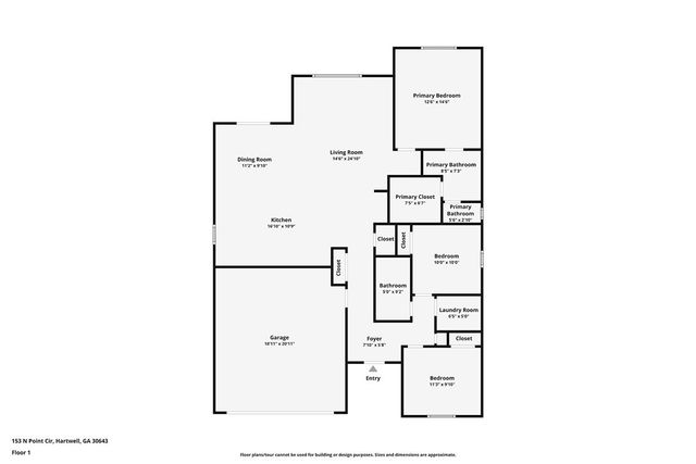 153 N Point Circle, Hartwell, GA 30643