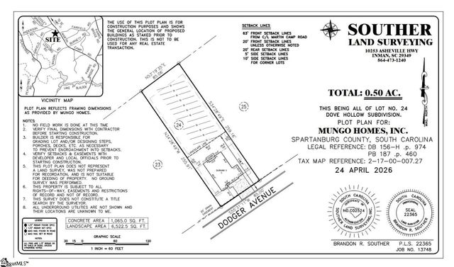 434 Dodger Avenue Lot 24, Chesnee, SC 29323