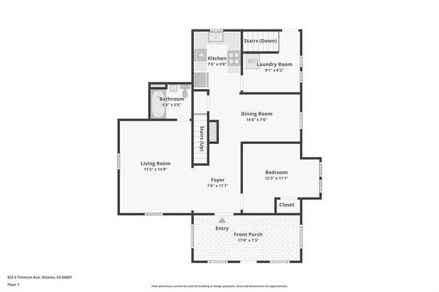 823 S Tremont Avenue, Ottawa, KS 66067