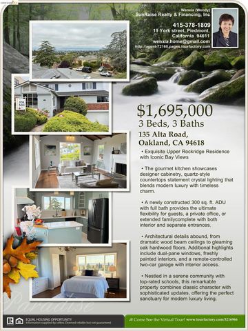 135 Alta Rd, Oakland, CA 94618