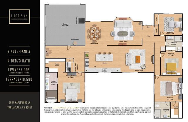 2644 Maplewood Lane, Santa Clara, CA 95051