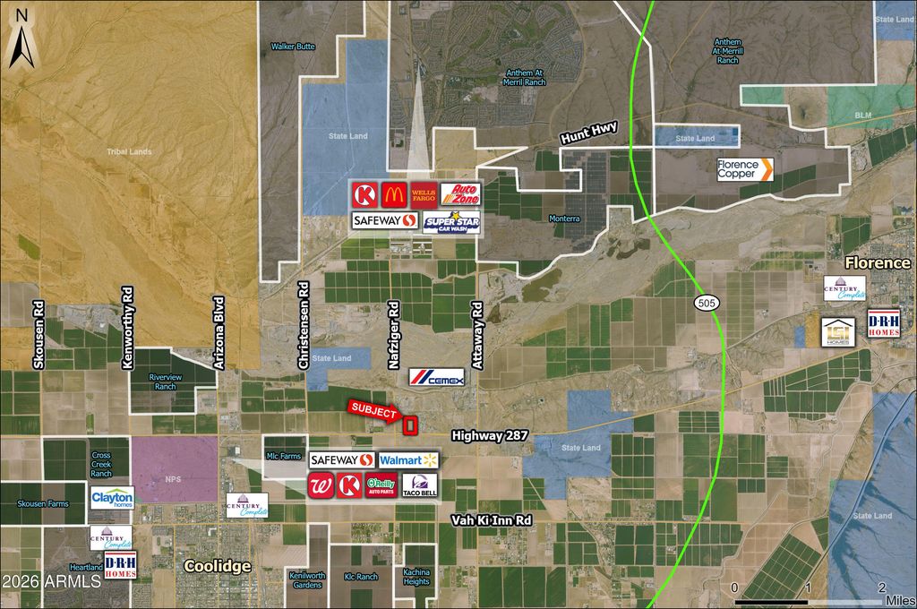 Image 1 of property listing at 0 W Highway 287 -- -, Coolidge, AZ 85128