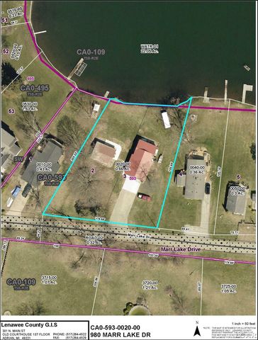 980 Marr Lake Drive, Cambridge Twp, MI 49265