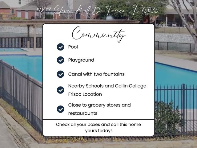 11217 Clover Knoll Drive, Frisco, TX 75035