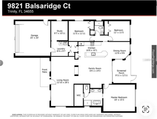 9821 BALSARIDGE COURT, Trinity, FL 34655