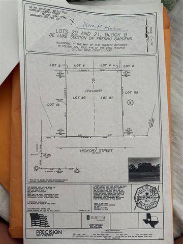 0 Hickory Street, Fresno, TX 77545