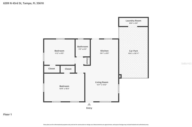 6209 N 43RD STREET, Tampa, FL 33610