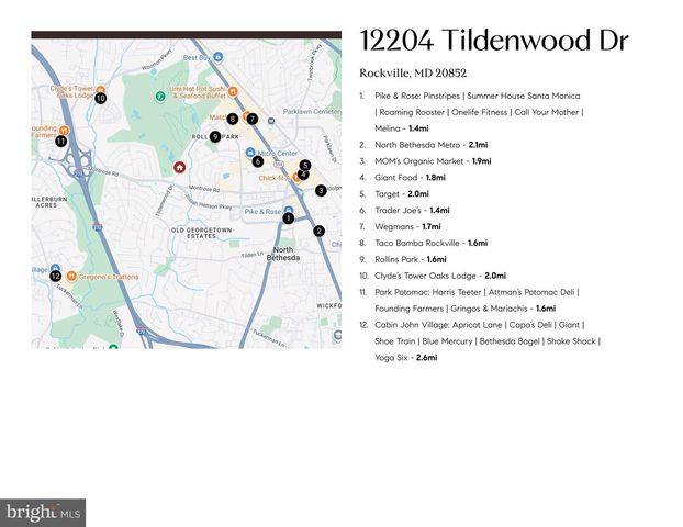 12204 TILDENWOOD DR, Rockville, MD 20852