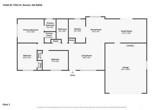 15304 SE 179th Street S, Renton, WA 98058