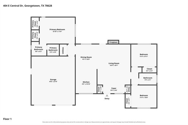 404 E Central DR, Georgetown, TX 78628