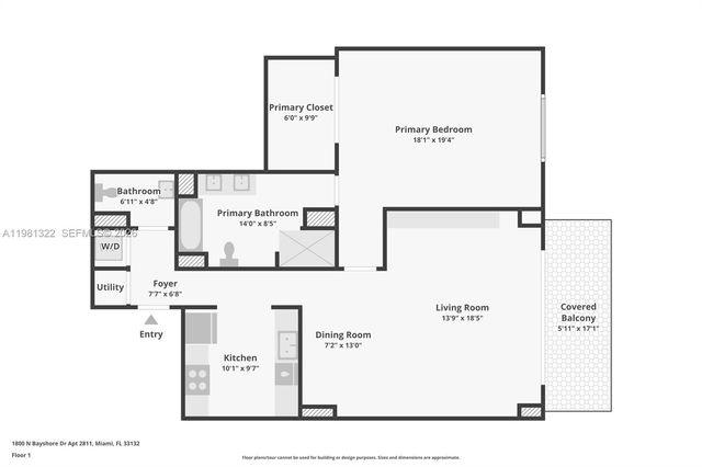 1800 N Bayshore Dr 2811, Miami, FL 33132