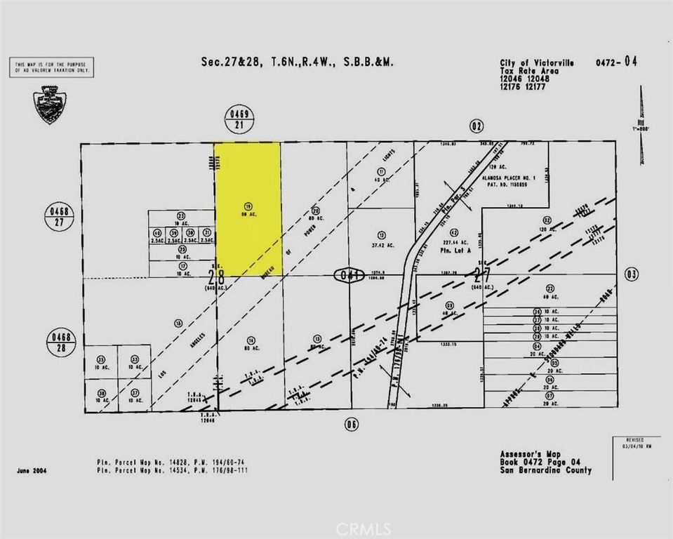 80 Section 28 T6NR4W, Victorville, CA 92392