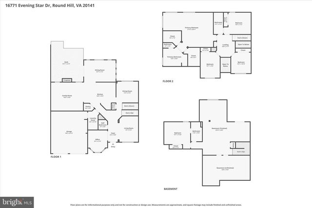 16771 EVENING STAR DR, Round Hill, VA 20141