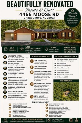 4455 Moose Road, China Grove, NC 28023
