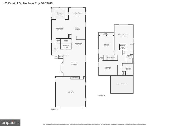 100 KARAKUL CT, Stephens City, VA 22655